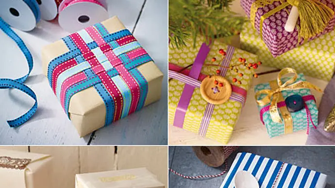 Geschenke verpacken - Präsente kreativ verhüllt - Foto: LECKER @ Bauer Media Group Geschenke verpacken - Präsente kreativ verhüllt - Foto: LECKER @ Bauer Media Group