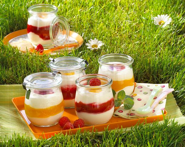 Geschichtete Vanillecreme Rezept Geschichtete Vanillecreme Rezept