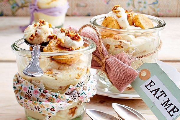 Geschichteter Bananen-Krokant-Traum Rezept Geschichteter Bananen-Krokant-Traum Rezept