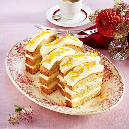Geschichteter Möhrenkuchen Rezept