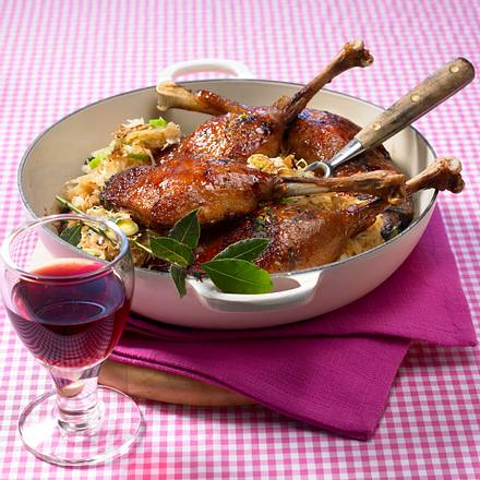 Geschmorte Gänsekeulen Rezept Geschmorte Gänsekeulen Rezept