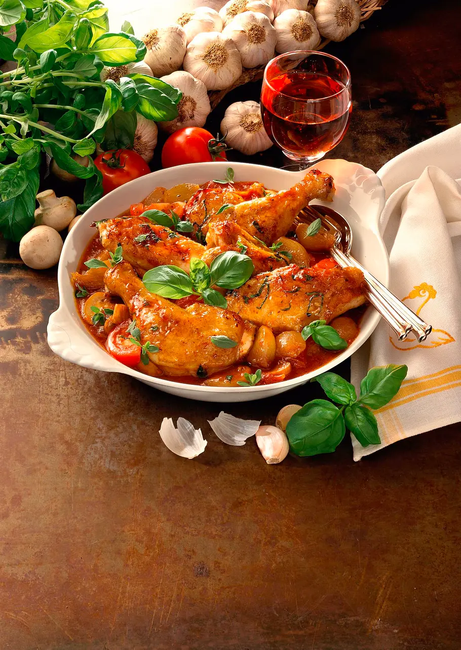 Geschmorte Hähnchenteile Rezept
