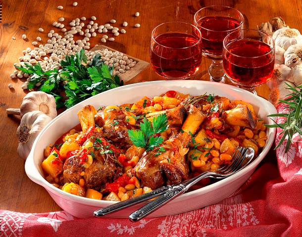 Geschmorte Lammhaxen Rezept Geschmorte Lammhaxen Rezept