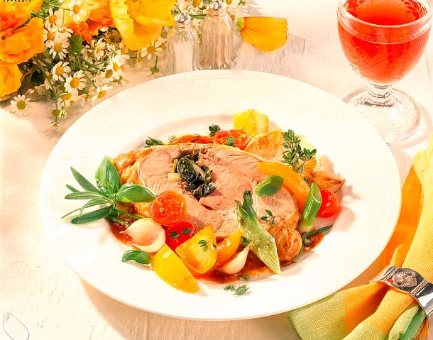 Geschmorte Milchlammkeule Rezept Geschmorte Milchlammkeule Rezept