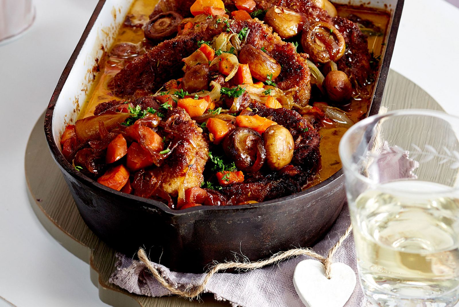 Geschmorte Steaks in Champignonsoße Rezept | LECKER