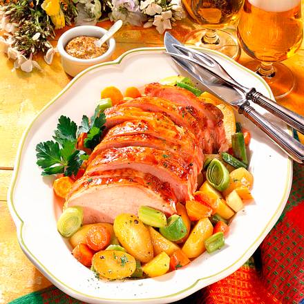 Geschmorter Kasselerbraten Rezept Geschmorter Kasselerbraten Rezept