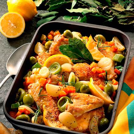 Geschmortes Hähnchen Rezept Geschmortes Hähnchen Rezept