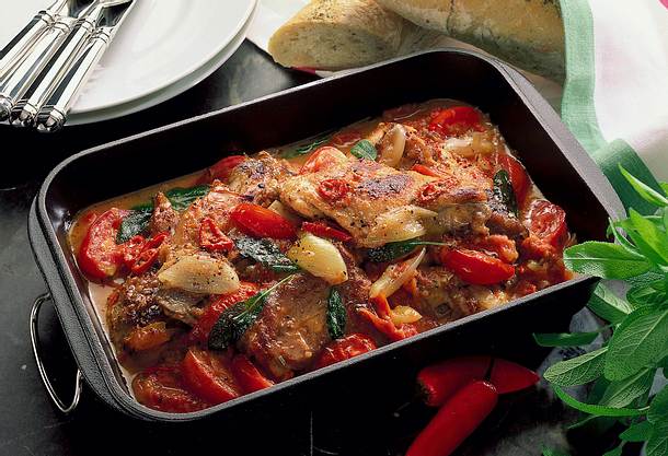 Geschmortes Kaninchen Rezept Geschmortes Kaninchen Rezept