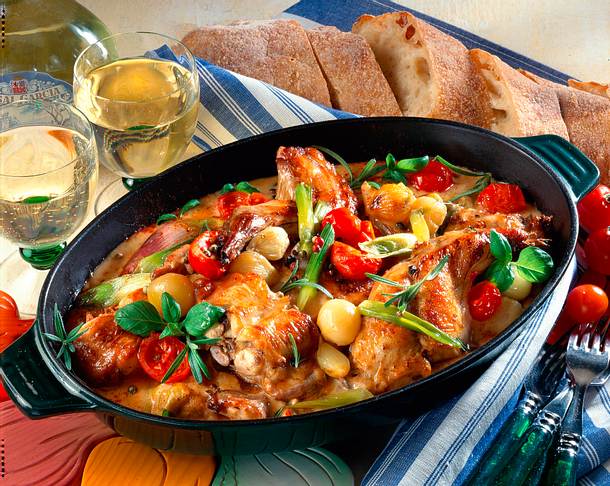 Geschmortes Kaninchen Rezept Geschmortes Kaninchen Rezept