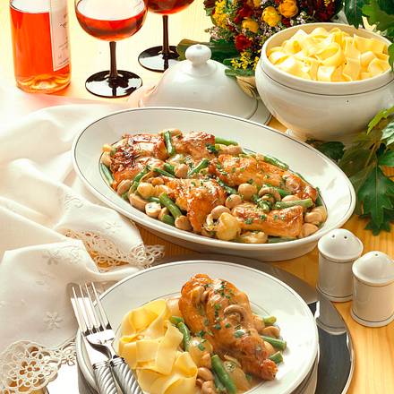 Geschmortes Kaninchen in Wermut Rezept Geschmortes Kaninchen in Wermut Rezept