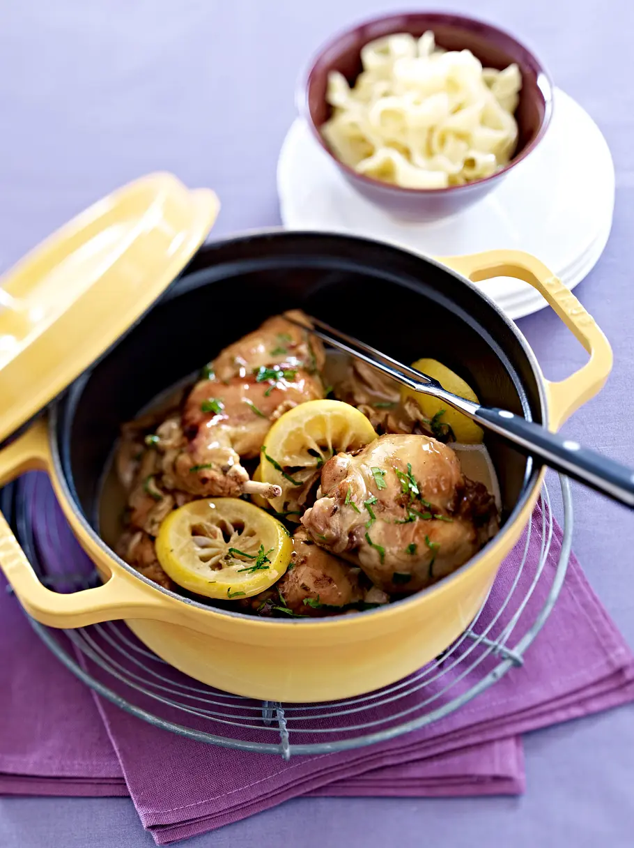 Geschmortes Kaninchen mit Steinpilzen Rezept Geschmortes Kaninchen mit Steinpilzen Rezept