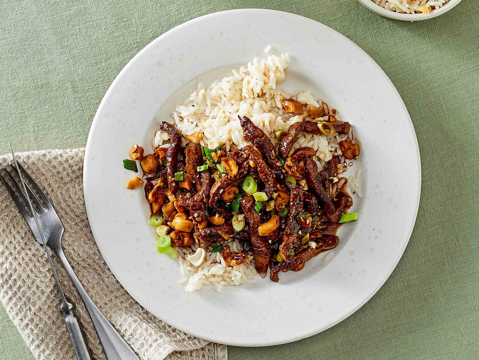 Geschnetzeltes auf Cashewreis Rezept | LECKER