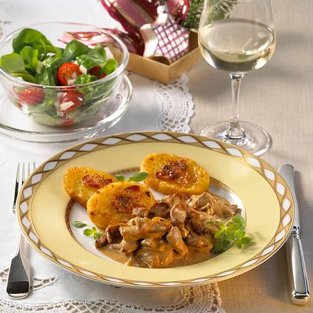 Geschnetzeltes in Calvados-Rahm Rezept Geschnetzeltes in Calvados-Rahm Rezept