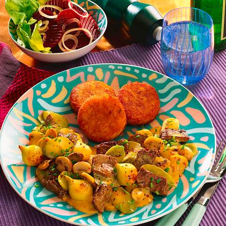 Geschnetzeltes à la Stroganoff Rezept Geschnetzeltes à la Stroganoff Rezept
