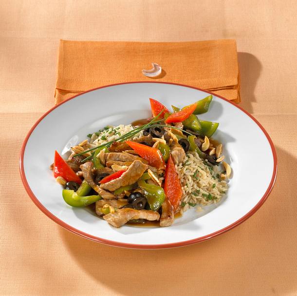 Geschnetzeltes mit Paprika Rezept Geschnetzeltes mit Paprika Rezept