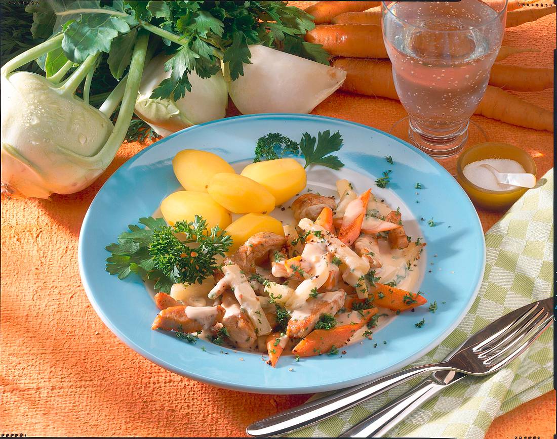 Geschnetzeltes mit zartem Gemüse (Diabetiker) Rezept | LECKER