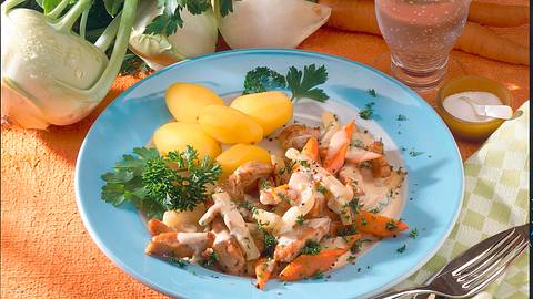 Geschnetzeltes mit zartem Gemüse (Diabetiker) Rezept - Foto: Scarlini