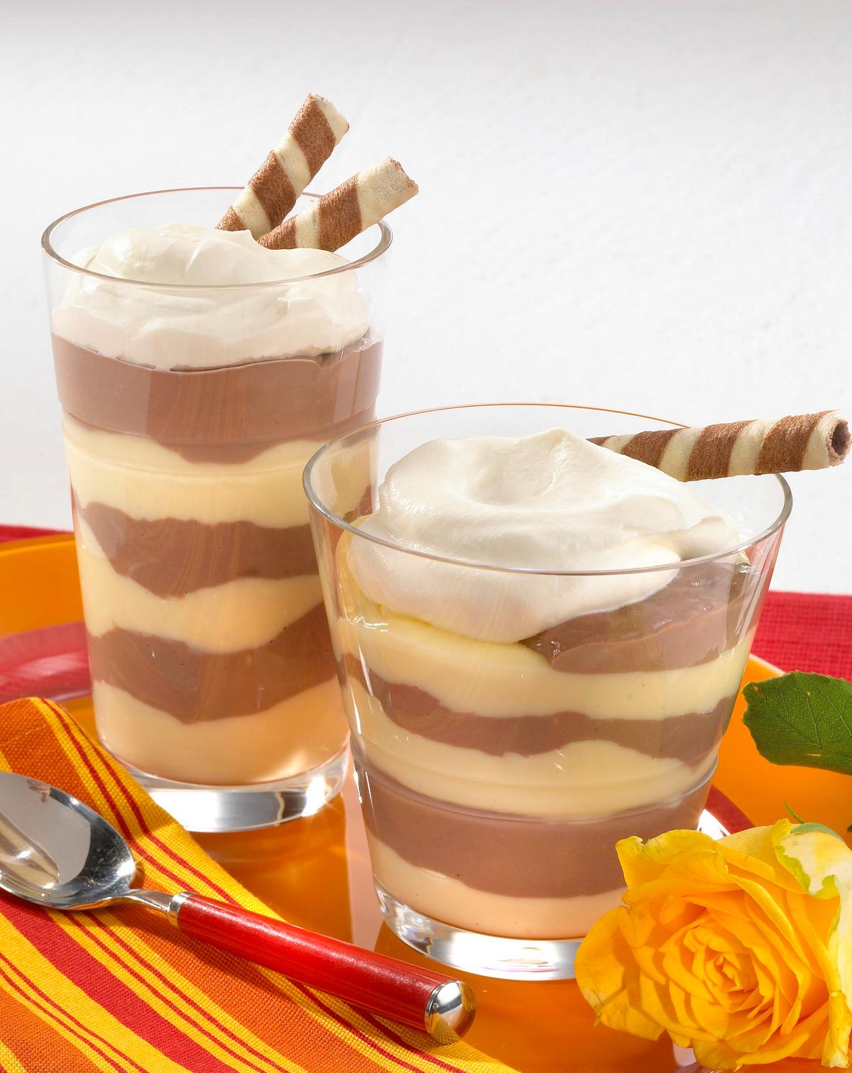 Gestreifte Baileys-Creme Rezept