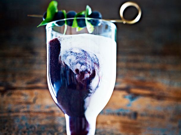 Gestrudelter Blaubeer-Joghurt-Drink Rezept Gestrudelter Blaubeer-Joghurt-Drink Rezept