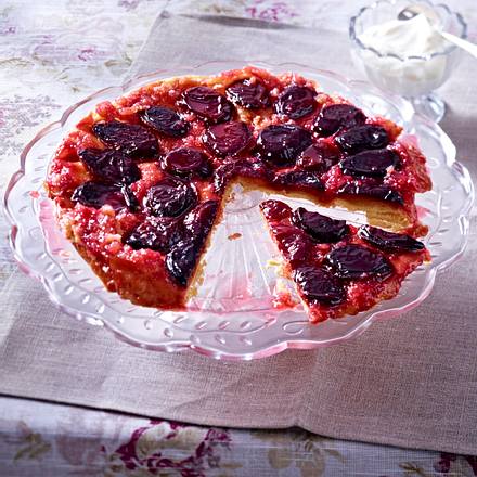 Gestürzte Pflaumen-Tarte Rezept