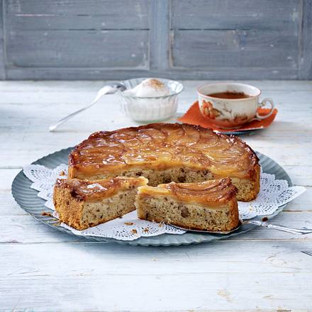 Gestürzter Apfel-Walnuss-Kuchen Rezept Gestürzter Apfel-Walnuss-Kuchen Rezept