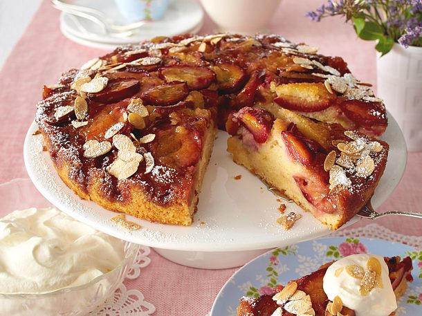 Gestürzter Zwetschenkuchen Rezept Gestürzter Zwetschenkuchen Rezept