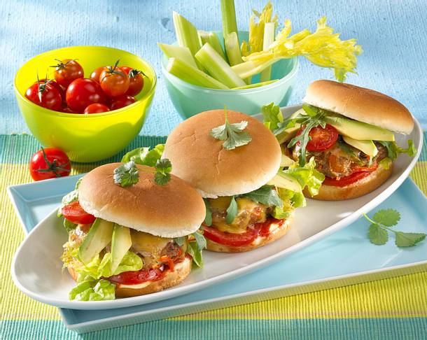 Gesunder Puten-Burger Rezept Gesunder Puten-Burger Rezept