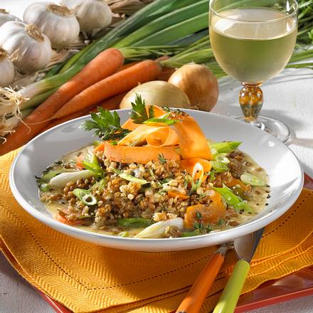 Getreiderisotto mit Möhren Rezept Getreiderisotto mit Möhren Rezept