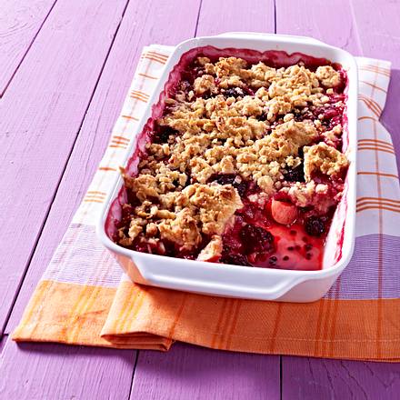 Gewürz-Pflaumen-Crumble Rezept Gewürz-Pflaumen-Crumble Rezept