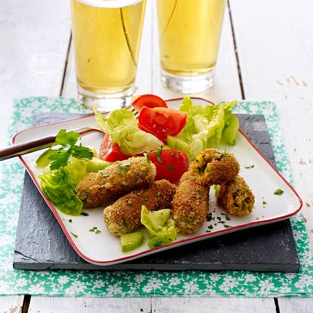 Glamorgan Sausages (Waliser Käsekroketten) Rezept Glamorgan Sausages (Waliser Käsekroketten) Rezept