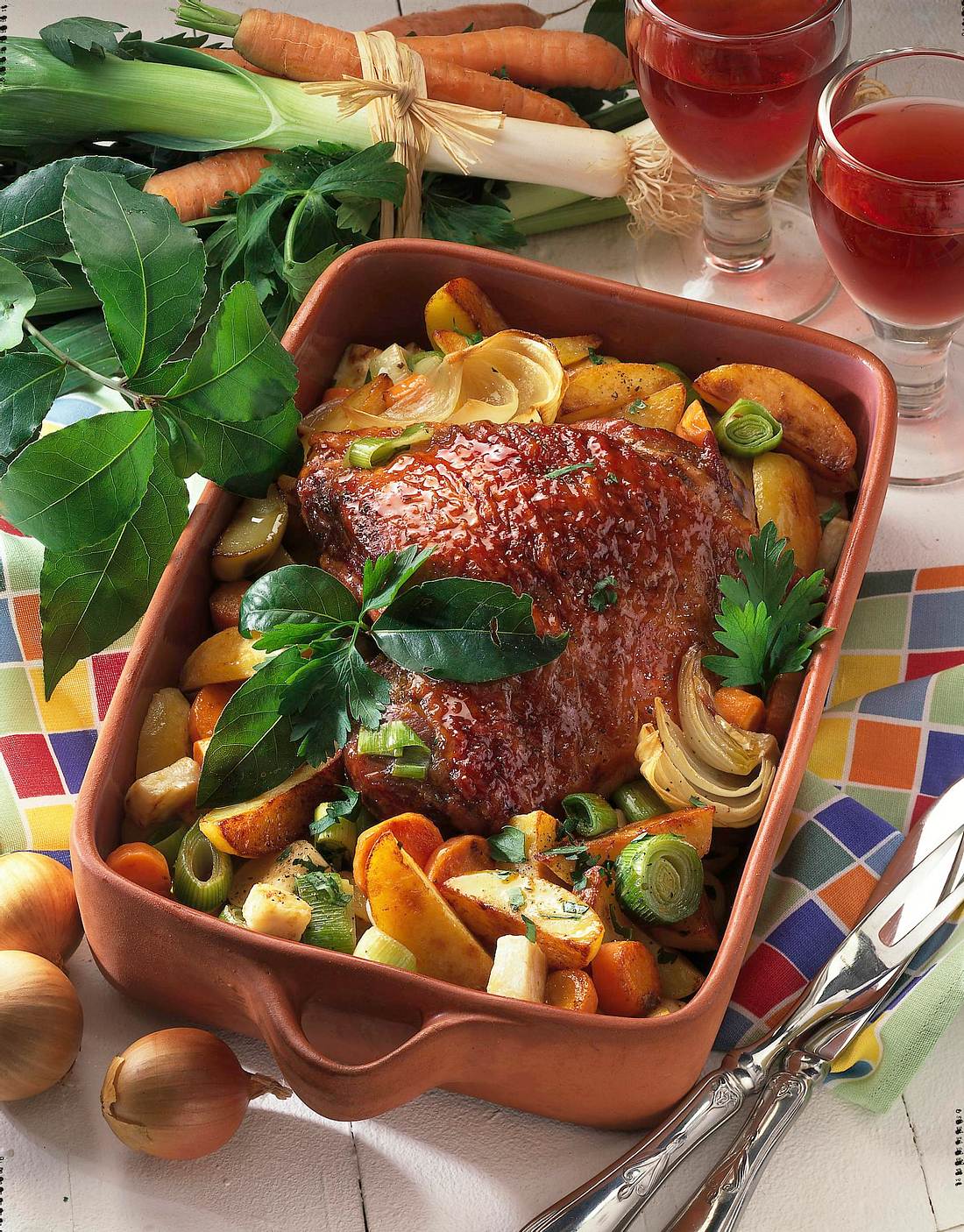 Glasierte Putenoberkeule Rezept | LECKER