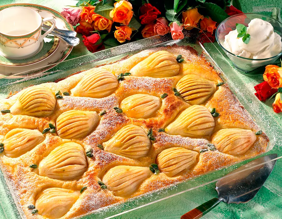 Glasierter Birnenkuchen Rezept Glasierter Birnenkuchen Rezept