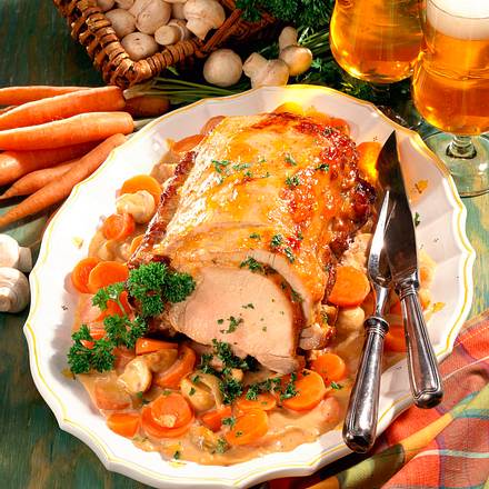 Glasierter Kotelettbraten Rezept Glasierter Kotelettbraten Rezept