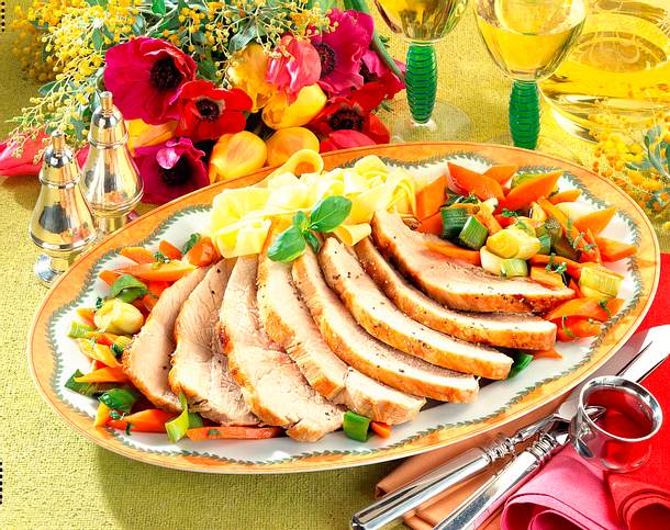 Glasierter Schnitzelbraten Rezept Glasierter Schnitzelbraten Rezept