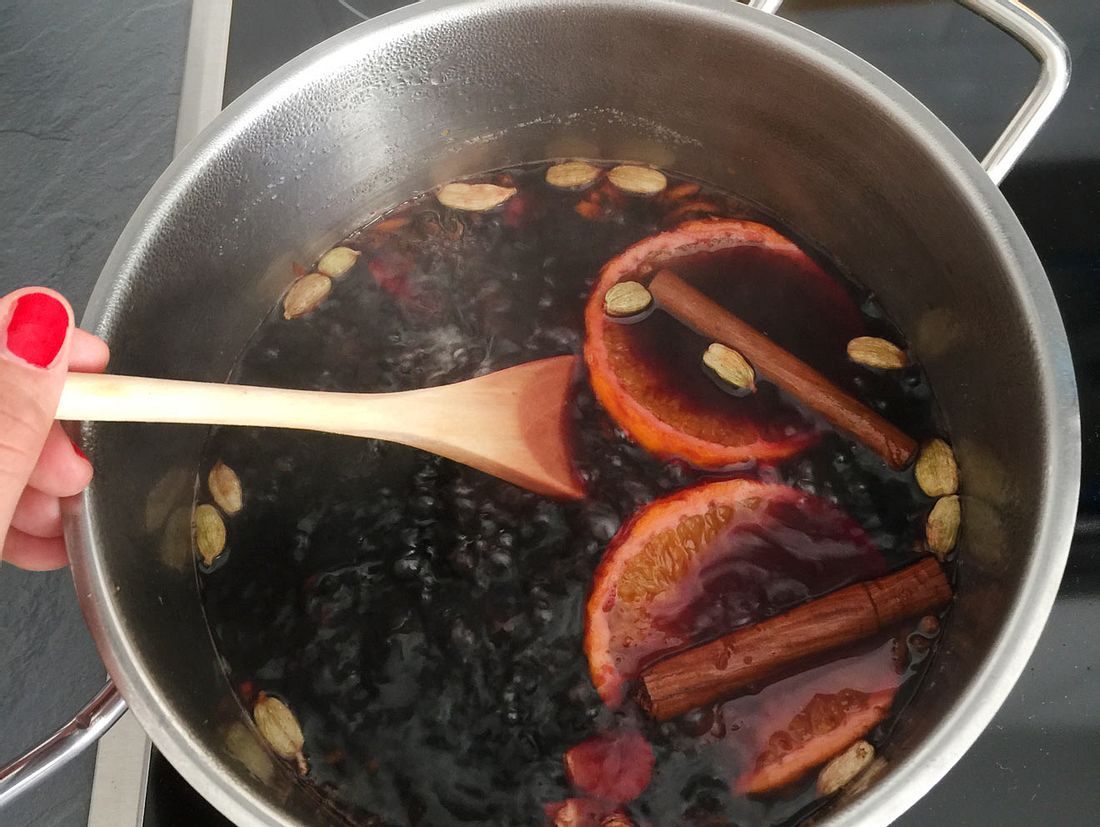 Glögg umrühren