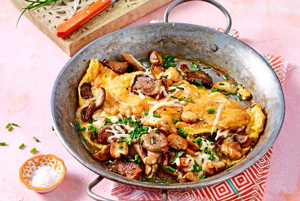 Glückspilz-Omelett mit Käse-Upgrade Rezept Glückspilz-Omelett mit Käse-Upgrade Rezept
