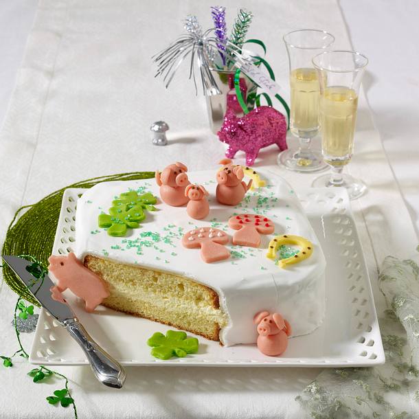 Glück-Schweinchen-Torte Rezept Glück-Schweinchen-Torte Rezept