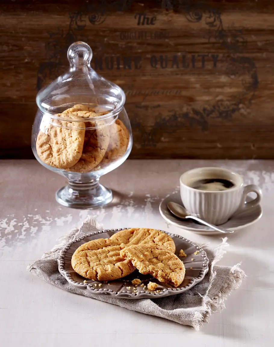Glutenfreie Erdnussbutter-Cookies Rezept Glutenfreie Erdnussbutter-Cookies Rezept