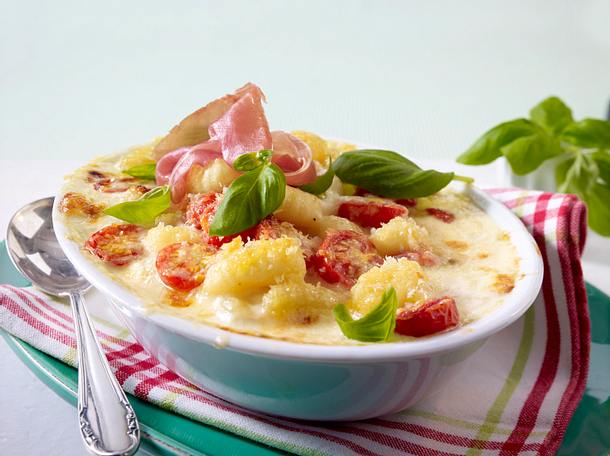 Gnocchi-Auflauf alla caprese Rezept Gnocchi-Auflauf alla caprese Rezept