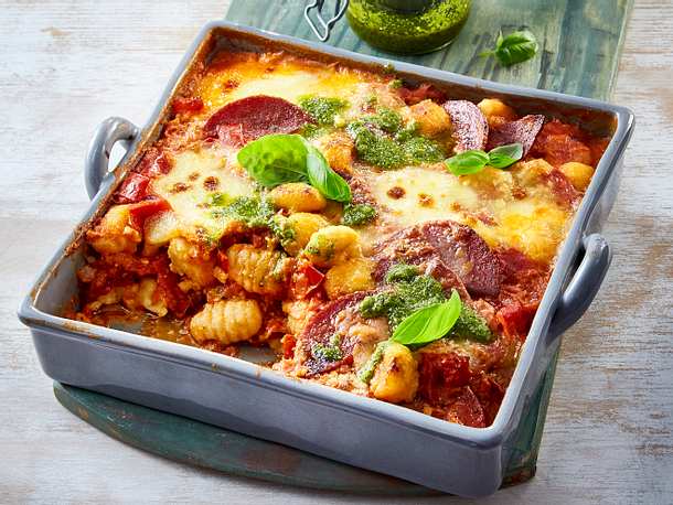 Gnocchi-Auflauf "Tomate-Mozzarella" Rezept | LECKER