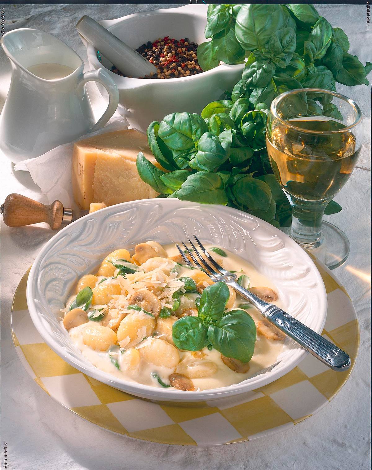 Gnocchi in Basilikum-Sahne Rezept