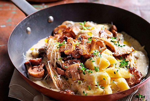 Gnocchi in Pilzrahm Rezept