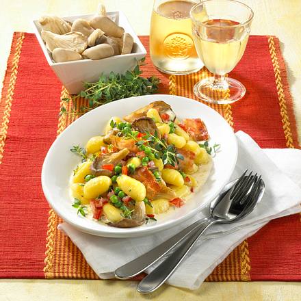 Gnocchi mit Speck-Sahne-Soße Rezept