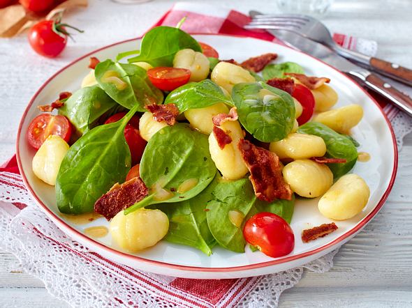 Gnocchi Spinat Salat Rezept Lecker