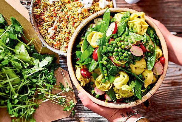 „Go Green“-Tortelloni-Salat Rezept „Go Green“-Tortelloni-Salat Rezept