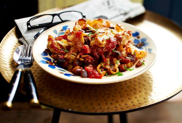 Go-Veggie-Nudeln mit Käsekruste Rezept Go-Veggie-Nudeln mit Käsekruste Rezept