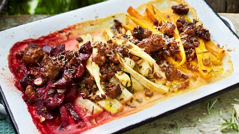 Gratin Tricolore und 25 % Hack on top Rezept - Foto: House of Food / Bauer Food Experts KG
