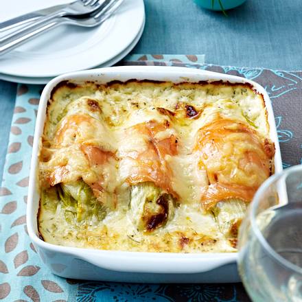 Gratinées au saumon Rezept