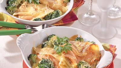 Gratinierte Crêpes mit Räucherlachs Rezept - Foto: Maass