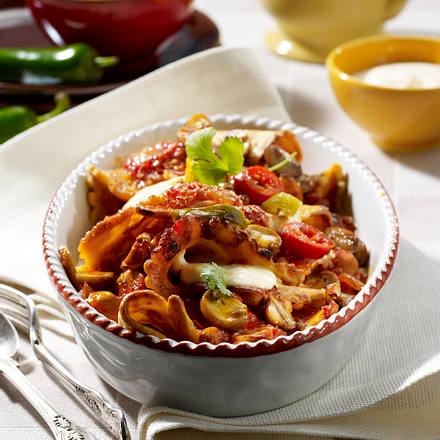 Gratinierte Fajita-Pfannkuchen Rezept Gratinierte Fajita-Pfannkuchen Rezept